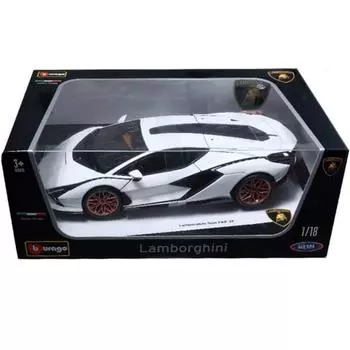 Браго 1:18 Модель Kidult Lamborghini Xian Daimast FKP37, Белая корейская игрушка