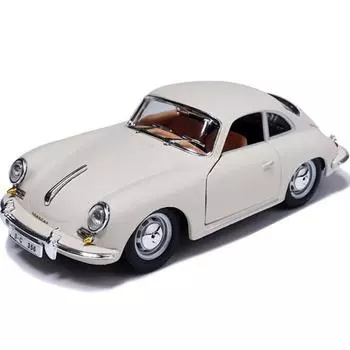 Браго 1:24 Porsche 356B COUPE 1961 года, литая под давлением модель автомобиля, слоновая кость, популярные корейские игрушки, популярные корейские игрушки
