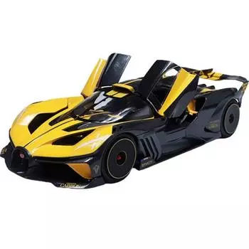 Brago Bugatti Bolid, литая под давлением модель автомобиля, детская коллекция, желтый черный, популярные корейские игрушки, популярные корейские игрушки