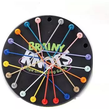 Brainy Knots Rope Untangling Table, Логическая настольная игра-головоломка, Диаметр 23 см, настольная игра Knots Rope для взрослых детей one set