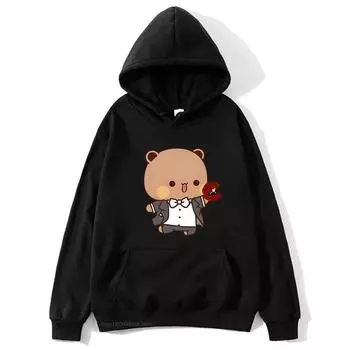 Брак Bubu Dudu Panda Baby Bears Hoodies Women Men Couple Sweatshirts Kawaii Casual for Girl/Malwear Pullover Unisex S