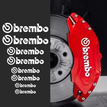 Brake Caliper Sticker, Brembo Sticker, Universal Use, White brem,bo