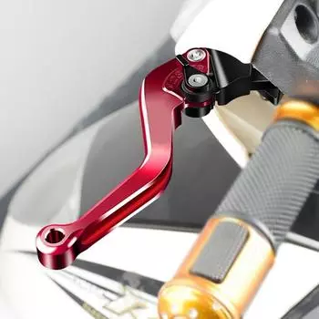 Brake Clutch Lever Short Brake Clutch Lever Adjustable Brake Lever for WR250 красный