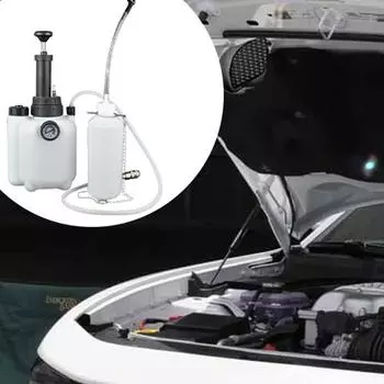 Brake Fluid Bleeder Kit 3L Manual Vacuum Fluid Bleeder Brake System Bleeding Tools Brake Flush Machine Pneumatic Brake Bleeder белый