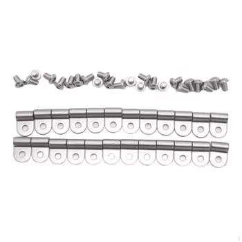 Brake Line Clamps with Screw Clips Replaces Fixation and Protection Metal