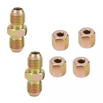 Brake Pipe Unions 2 Way 6 Pcs Accessories Fittings