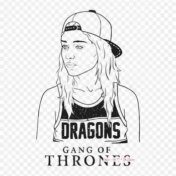 Бран Старк рисунок утюгом на термопереносной печати виниловые нашивки наклейки для одежды DIY аппликации моющиеся нашивки