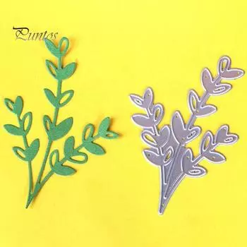Ветки Листья Вырубные штампы DIY Скрапбукинг Тиснение Бумага Карты Ремесло Трафарет Форма 2