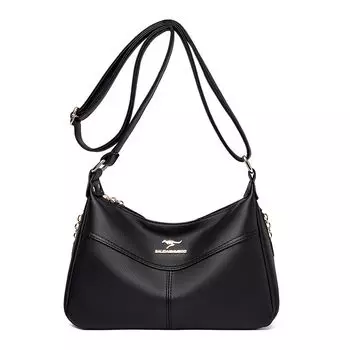 Brand Genuine Leather Women s Bag Large-Capacity Crossbody Bag Female 2024 New Bags Ladies Mom Bag Grandma Bag Soft Cowhide