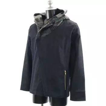 Brand new HB Gypsy Riders jacket L black Shawl collar hooded denim jacket Men s Used