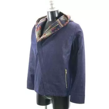 Brand new HB Gypsy Riders jacket M Blue Shawl collar hooded denim jacket Men s Used