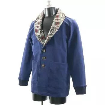 Brand new HB Nostalgic Indigo Jacket M Blue shawl cardigan Men s Used