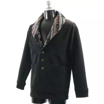 Brand new HB Nostalgic Indigo Jacket M black shawl cardigan Men s Used