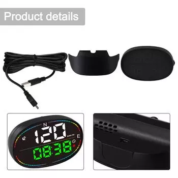 Brand New Head Up Display Car Accessories Black Car GPS Digital Speedometer For Motorcycle HUD Head Up Display Car CHINA