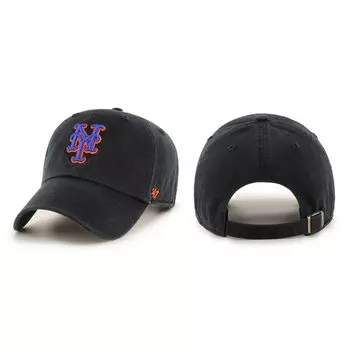 BRAND NEW YORK METS CLEAN UP New York Mets 6 Panel Cap Hat 47 47 BLACK/Black