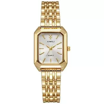 Brand Stainless Steel Strap Watch Women Luxury Gift Quartz Wristwatch Student Fashion Simple Square Quartz Watches AVE 1PCS