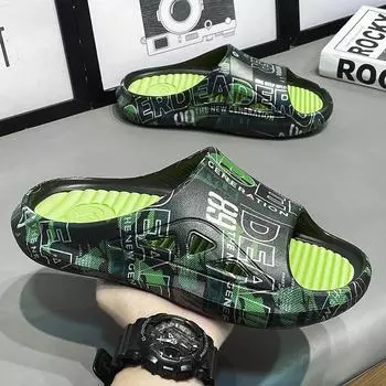 Brand Summer Slippers Cool Fashion Original Anti Slip EVA Men s Beach Beach Large Women s Slippers 2024 New Garden Shoes Flats45 37-38