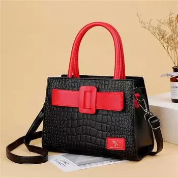 Brand Women Crocodile Handbag Luxury Belt Handbags Women Leather Shoulder Bags Designer Crossbody Bags Female Retro Tote Handbag