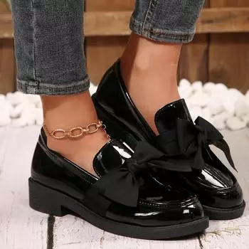 Бренд Женская обувь Слипоны Женские туфли на высоком каблуке Мода Бабочка Офис и карьера Каблуки больших размеров Женщины 35