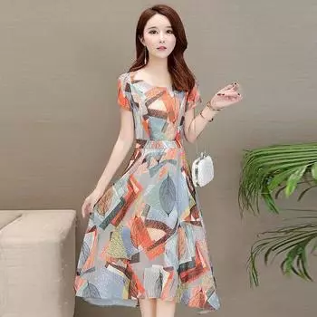 BrandDress Boho Женское летнее пляжное платье макси с цветочным принтом M