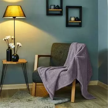 BrandEv Плюшевое одеяло Teddy Антрацит 120x170 см