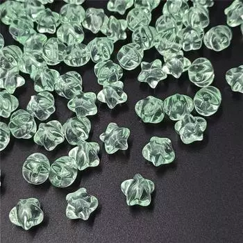 Браслет, 10 шт., серьги, прозрачные трехмерные для ожерелья, свободные бусины, акриловые пятиконечные звезды, изготовление ювелирных изделий прозрачный