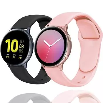Браслет 18 мм/20 мм/22 мм, спортивный ремешок Huawei wtach GT 2/2e/pro для Samsung Galaxy Watch 4, активный ремешок venu 2 plus, вентиляция, силиконовый ремешок для часов 22mm оранжевый