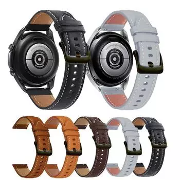 Браслет 20 мм/22 мм для Huawei Watch 4/4 Pro/Watch 3 46/Watch 3 Pro, ремешок 48 мм для Samsung Galaxy Watch 6, 40 мм, 44 мм/Watch6 Pro, 45 мм, кожаный ремешок