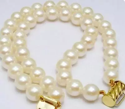 БРАСЛЕТ 2ROW SUPERB 9–10 ММ С БЕЛЫМ ЖЕМЧУГОМ