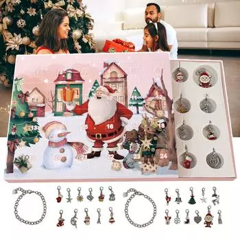 Браслет Адвент Календарь Адвент Календарь 2022 Открыть 24 Украшения Каждый День Полный DIY Браслет Малыш Календарь Большой Календарь