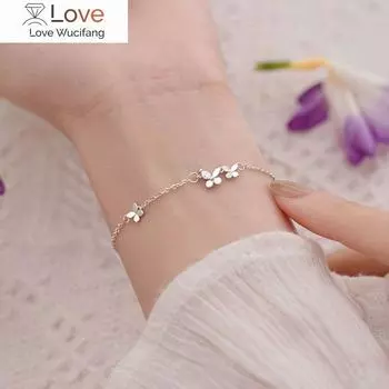 Браслет-бабочка из стерлингового серебра 925 пробы для женщин, милый браслет из кубического циркония Chian, летние украшения, новинка