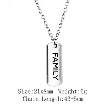 Браслет Back To School Аксессуары Полоски Теги Ожерелье На Шею 43 см Цепь Рюкзак Мужское Ожерелье A03-1pcs-21x8mm