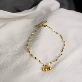 Браслет, браслет на щиколотку, браслет с маленьким шариком и цыганской звездой, женский браслет Ins Mori Simple Niche High-end