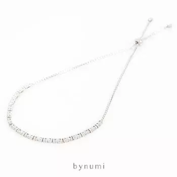 Браслет bynumi sili - цирконий ручной работы (CZ) и твердое серебро 925 пробы с родиевым покрытием, ювелирные изделия для женского подарка