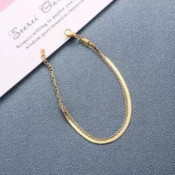 Браслет-цепочка Blade, женская костяная цепочка, простая и универсальная модная персонализированная бижутерия