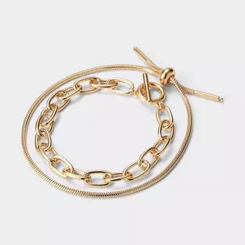 Браслет-цепочка GU by Uniqlo 2P