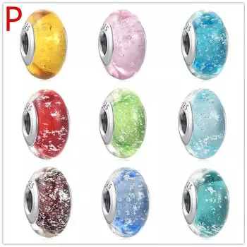 Браслет-цепочка из муранского стекла с бусинами в форме змеи, серия Pan Series