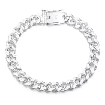 Браслет-цепочка из стерлингового серебра 925 пробы, модные украшения 10CM