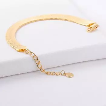 Браслет-цепочка из змеиной кости, дизайн, ниша, гальваническое покрытие из 18-каратного золота, простая мода, рождественский браслет для женщин, новая модель золотой