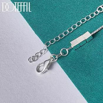 Браслет-цепочка «Змейка» из стерлингового серебра 925 пробы, свадебные украшения 20cm