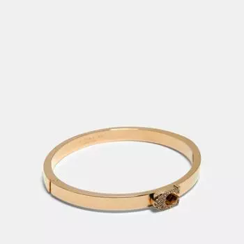 Браслет Coach Pav Signature Hinged Bangle 91428 Gld Gold
