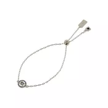 Браслет Coach Signature Multi Crystal Slider C9352 СЕРЕБРИСТЫЙ СИНИЙ