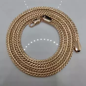 Браслет цвета розового золота для женщин и мужчин, итальянское ремесло, ручная работа, унисекс, длинная цепочка, подарки 21cm