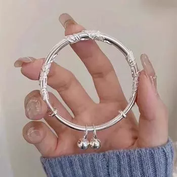 Браслет «Цветок как парча» Женские аксессуары Литературный и свежий браслет-колокольчик с цветком Регулируемый подарок для подруги 520 Adjustable size