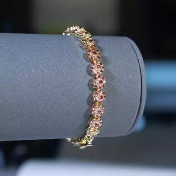 Браслет «Цветок сладкого апельсина» с позолотой 14 карат, модные украшения для рук, летние аксессуары, подарки для девочек оранжевый