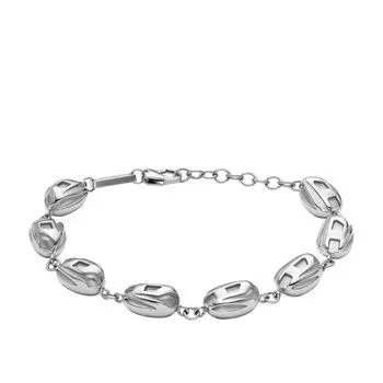 Браслет Diesel из нержавеющей стали One Stainless No Jewels для мужчин, размер, сталь,