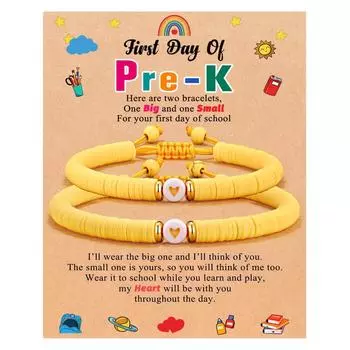 Браслет для детского сада «Мама и я» - браслет «Первый день детского сада», браслет «Первый день школы», браслет «Назад в школу» «Мама и я» One Size