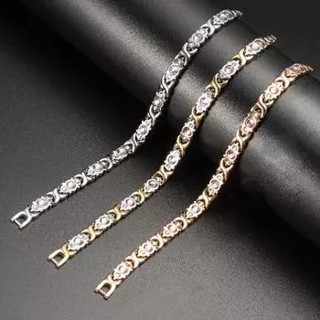 Браслет для магнитной терапии с рисунком дракона для похудения, подарочный браслет для женщин, роскошный ювелирный аксессуар S3Y3 white-One-size