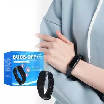 Браслет для ухода за телом Нежный уход Унисекс Портативный Модный браслет для ухода за телом One Size чёрный