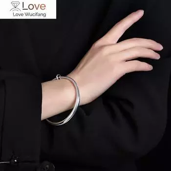 Браслет для женщин Браслет Дизайн меньшинства,Молодой стиль,Высокое чувство,Украшение руки,Женственный темперамент,Простой античный серебряного